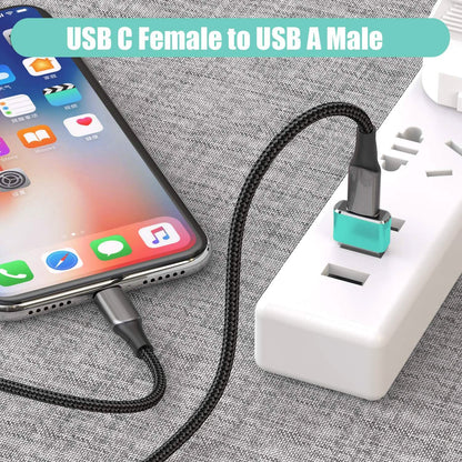 2-Pack: USB C Female to USB Male Adapter