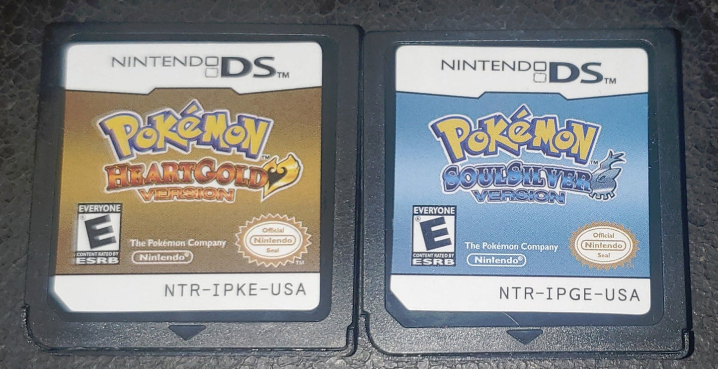 Nintendo DS Video Game Cartridge Collection NDS Pokemon