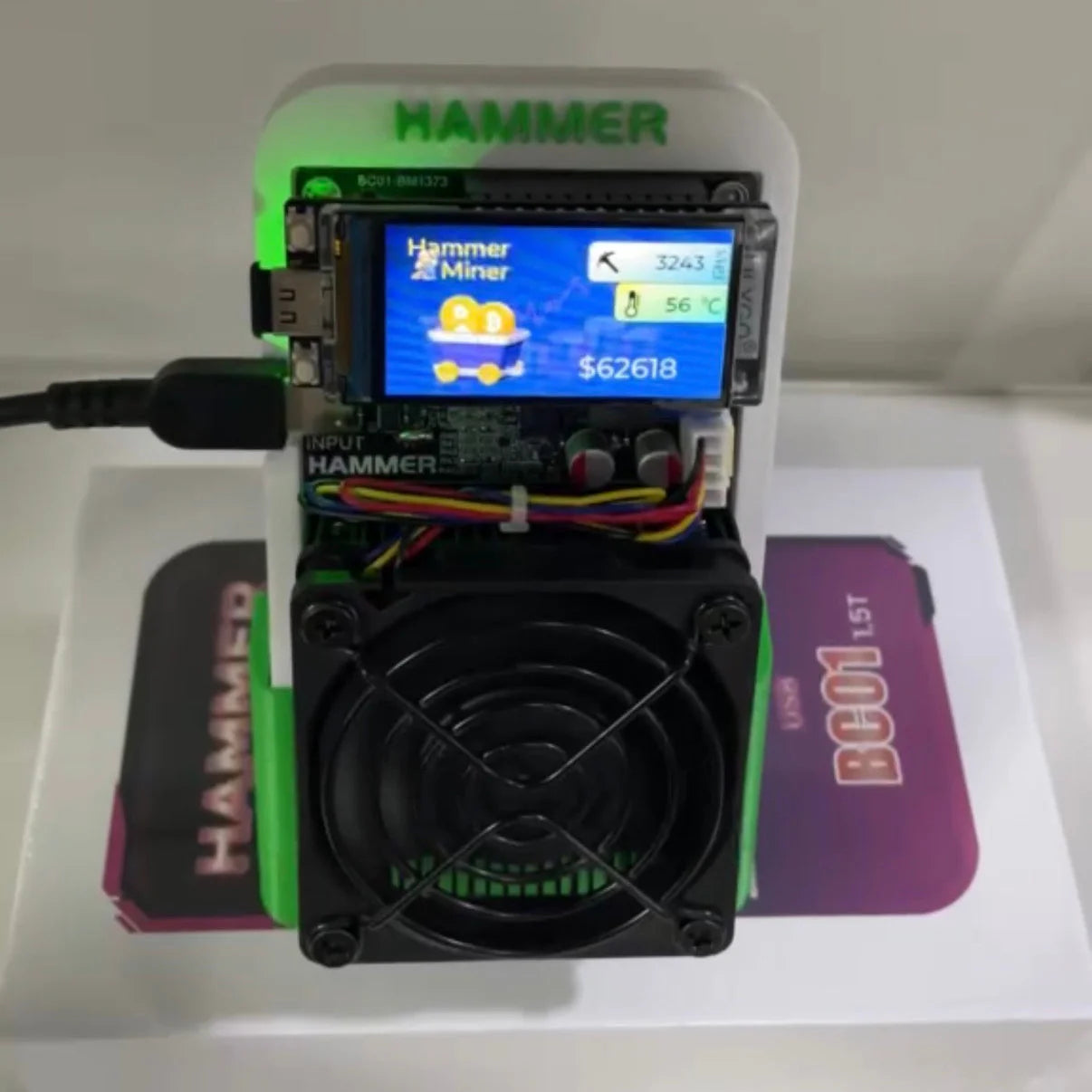 Hammer Miner Thor X1 3.2TH/s Lottery Miner w/ Power Supply